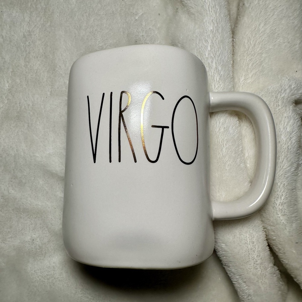 Rae Dunn VIRGO Zodiac Mug Gold‎ Constellation Artisan Collection